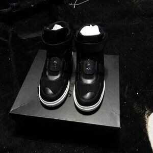 Versace Perforated High-top Sneakers